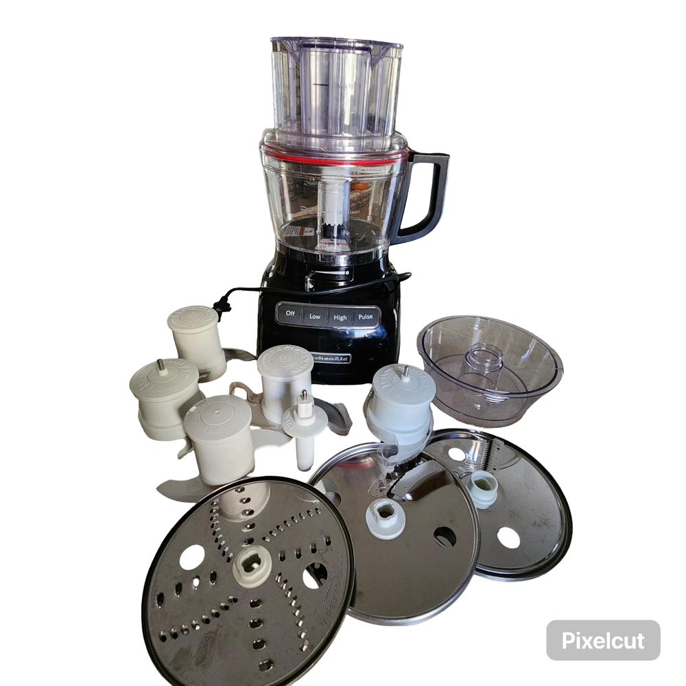 KitchenAid Black and Silver Food Processor